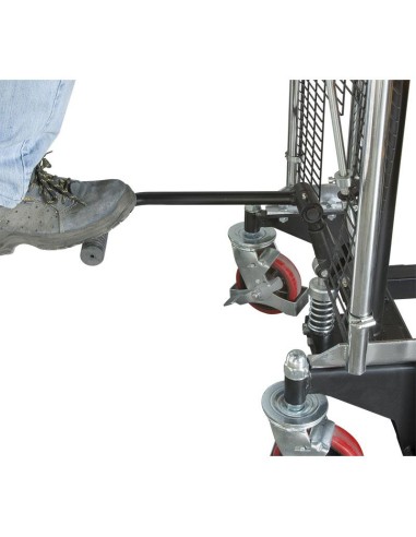 Sollevatore con piattaforma e forche Fervi 0782