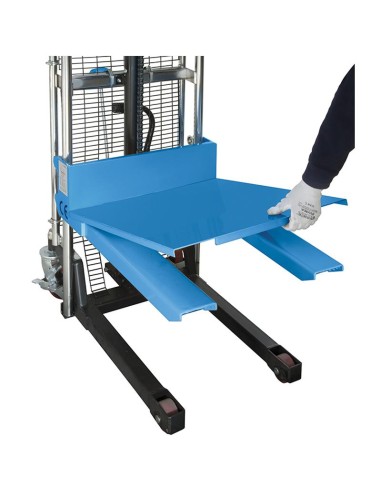 Sollevatore con piattaforma e forche Fervi 0782