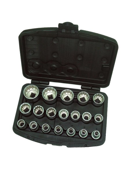 Serie 19chiavi bussola 1/2 multilock Fervi 0795/2