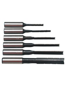 Set di punte per mortasa 6-8-10-12-14-16 mm rotazione sinistra Fervi 0799/sxc