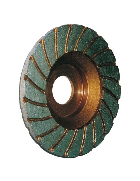 Mole tazza diamantata 100 mm per levigatura granito pietre Fervi 0833