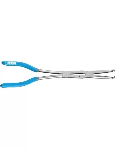 1 - Pinza a becco lungo doppio snodo ad occhio 335 mm Fervi 0872/0pd