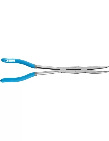 1 - Pinza a becco lungo doppio snodo 45? 335 mm Fervi 0872/pcd