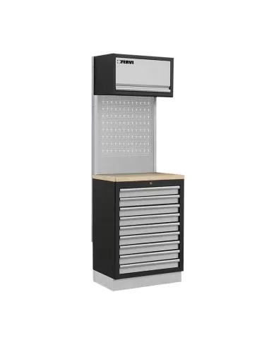 Arredamento modulare officina mobili banchi armadi cassettiere Fervi a007r
