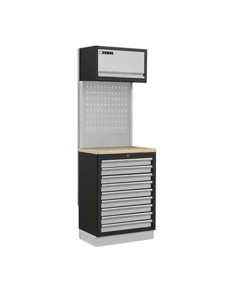 Arredamento modulare officina mobili banchi armadi cassettiere Fervi a007r