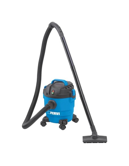 Aspiratore aspirapolvere aspiraliquidi 10l Fervi a025/10