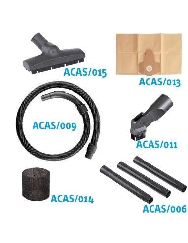 2 - Aspiratore aspirapolvere aspiraliquidi 10l Fervi a025/10