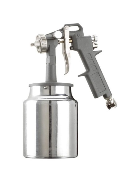 Pistola aerografo vernice serbatoio inferiore 1 lt ugello 1.8 mm Fervi a162c