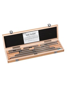 2 - Serie blocchetti di riscontro piano paralleli in acciaio lappato Fervi b008/1