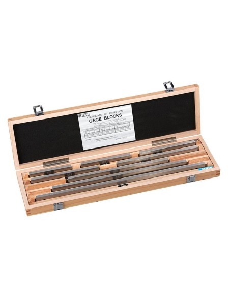 2 - Serie blocchetti di riscontro piano paralleli in acciaio lappato Fervi b008/1