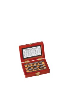 Serie blocchetti di riscontro piano paralleli in acciaio lappato Fervi b011/0