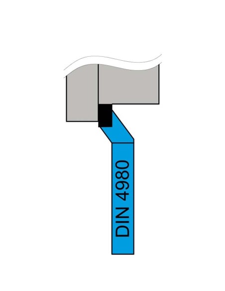 Utensile iso 6 tornitura esterna sinistro 16x16 mm x tornio Fervi bras410416lp