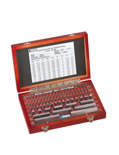 Serie blocchetti di riscontro piano paralleli in acciaio lappato Fervi b087/0