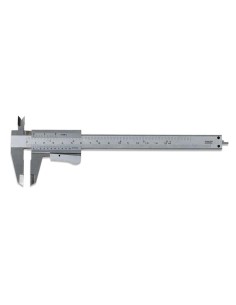 Calibro monoblocco inox cromato opaco Fervi c018/200