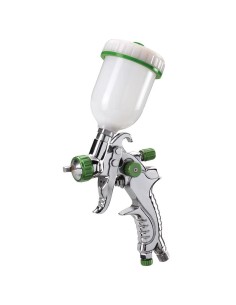Pistola aerografo vernice serbatoio superiore 100 ml ugello 1.0 mm Fervi a602a