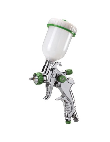 Pistola aerografo vernice serbatoio superiore 100 ml ugello 1.0 mm Fervi a602a