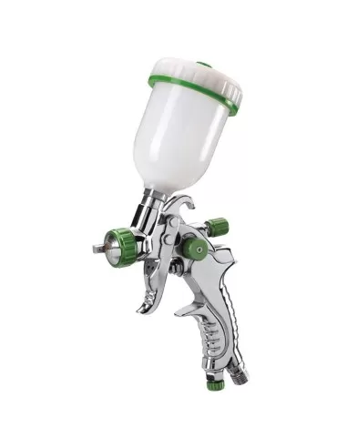 Pistola aerografo vernice serbatoio superiore 100 ml ugello 1.0 mm Fervi a602a