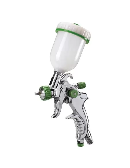 Pistola aerografo vernice serbatoio superiore 100 ml ugello 1.0 mm Fervi a602a