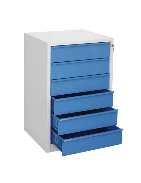 1 - Cassettiera porta attrezzi utensili 6 cassetti officina garage Fervi c600 1 - Cassettiera porta attrezzi utensili 6 cassetti officina garage Fervi c600