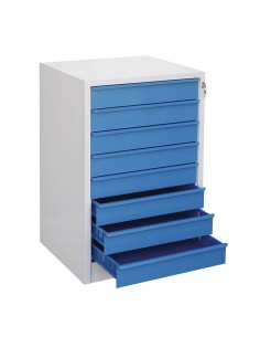 Cassettiera porta attrezzi utensili 8 cassetti officina garage Fervi c800