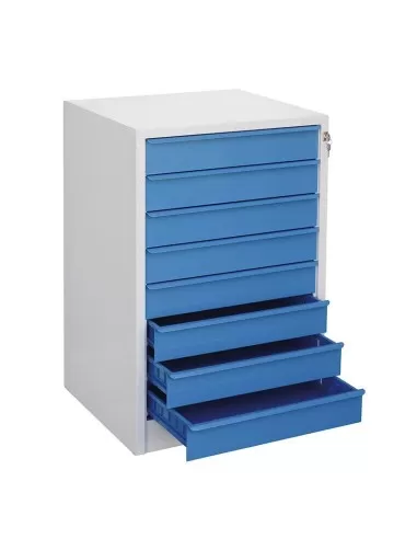 Cassettiera porta attrezzi utensili 8 cassetti officina garage Fervi c800