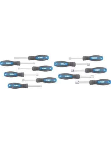 2 - Serie 11 chiavi a bussola con impugnatura 4-13 mm Fervi cb02/11p