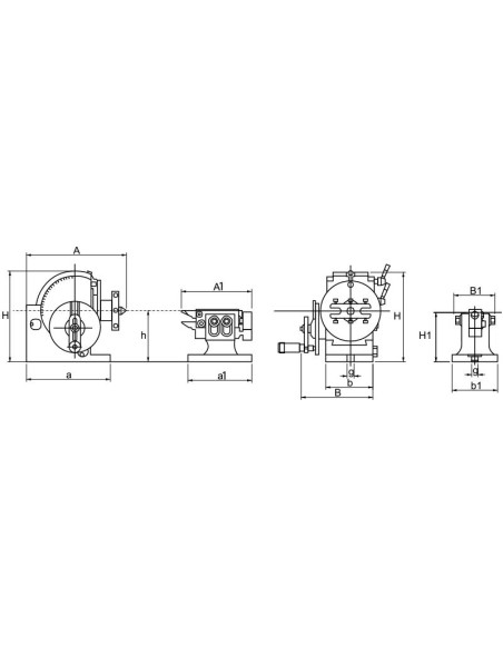 Divisore semi universale con contropunta Fervi d006/100 Divisore semi universale con contropunta Fervi d006/100
