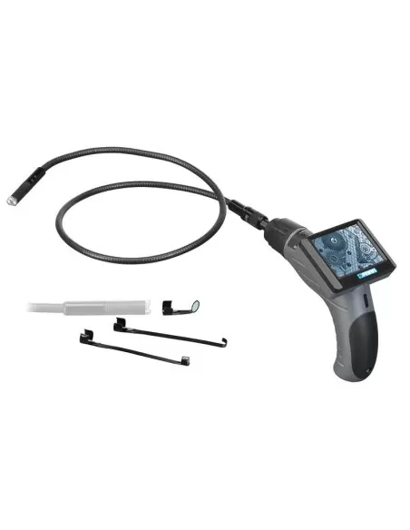 1 - Endoscopio telecamera con sonda flessibile per meccanica Fervi e022/12