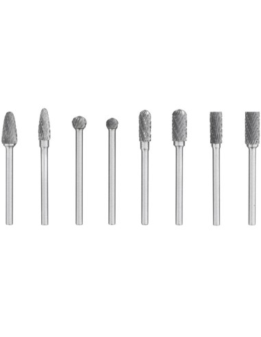 Kit 8 frese lime rotativa in metallo duro Fervi f008/3
