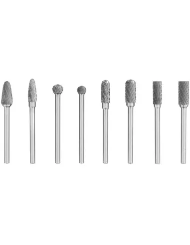 2 - Kit 8 frese lime rotativa in metallo duro Fervi f008/3