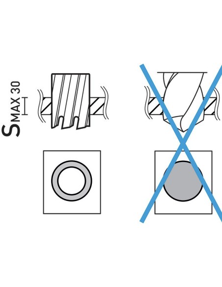 Serie 12 frese 12 - 22 mm con attacco weldon x trapano magnetico Fervi f011/6