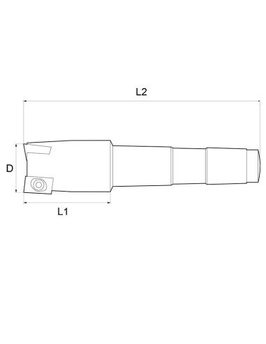 Fresa a inserto 32 mm x fresatrice Fervi f301/32cm4