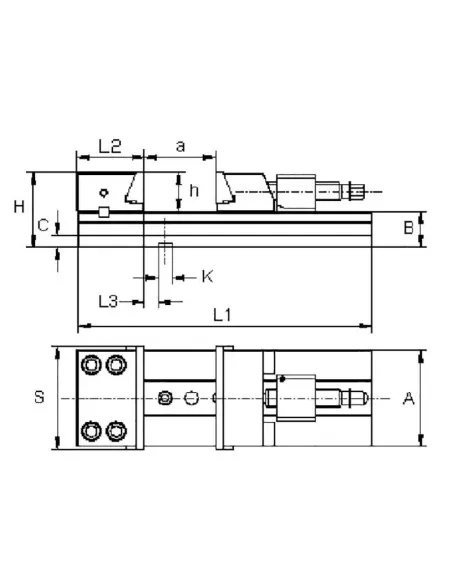 2 - Morsa di precisione in acciaio Fervi m028/175/300