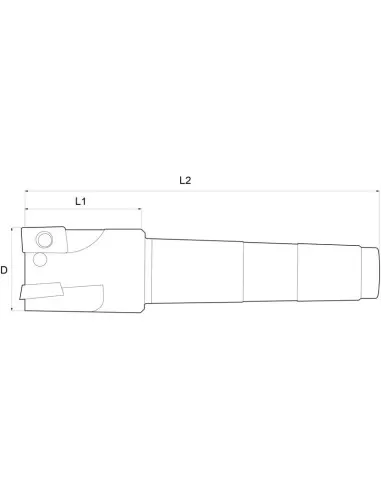 Fresa per spallamenti Fervi f401/25
