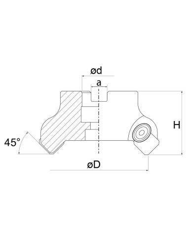 Fresa per spianatura Fervi f406/80