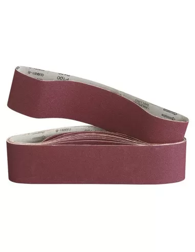 1 - Nastri abrasivi in tela corindone 533 x 75 mm grana 80