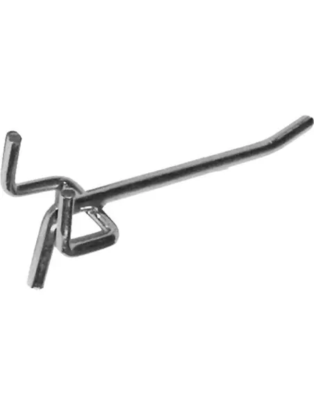 1 - Serie 10 ganci 80 mm per pannelli porta attrezzi Fervi g050