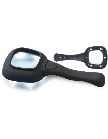 Lente ingrandimento in cristallo con led 50 mm Fervi l006