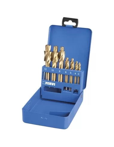 1 - Serie 7 lamatori x fori passanti x sedi viti m3 - m12 Fervi l020