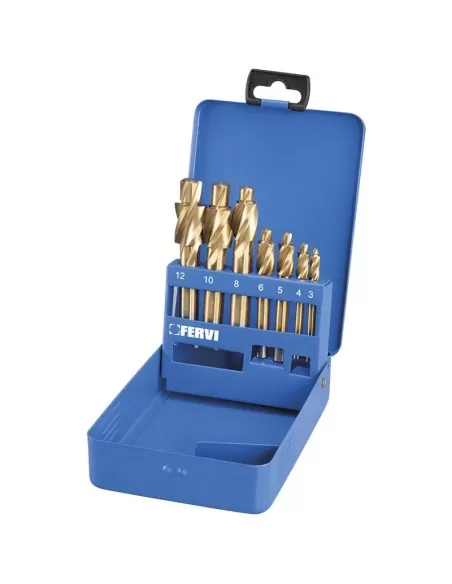 1 - Serie 7 lamatori x fori passanti x sedi viti m3 - m12 Fervi l020