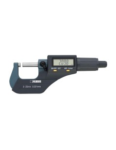 Micrometro digitale elettronico x esterni 0 - 25 mm Fervi m021/00/25