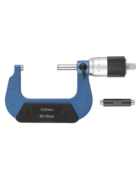 1 - Micrometro centesimale per esterni 50 - 75 mm Fervi m022/50/75