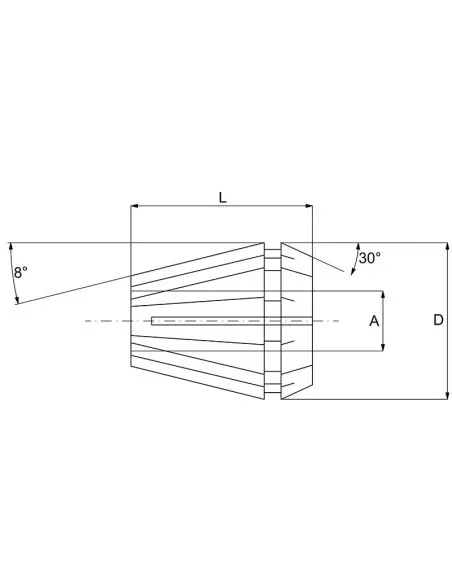 2 - Pinza elastica er32 19 mm x mandrino fresa