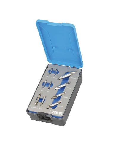 Serie 10 punte da centro x tornio 0.75 - 5.0 mm