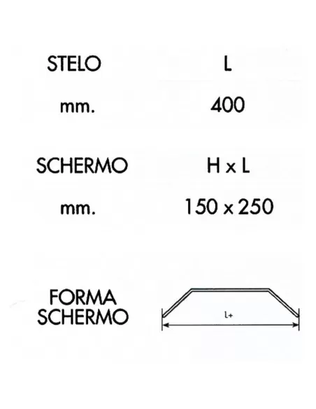 Protezione antinfortunistica per macchine utensili Fervi p100/250