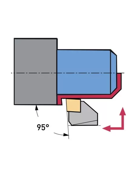 Utensile per esterno 95? Fervi pclnr16 Utensile per esterno 95? Fervi pclnr16