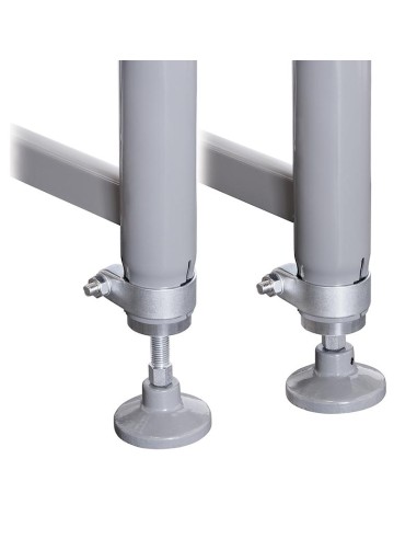 Rulliera regolabile in altezza 2000 x 450 mm Fervi r001/07