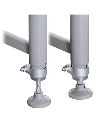 2 - Rulliera regolabile in altezza 2000 x 450 mm Fervi r001/07