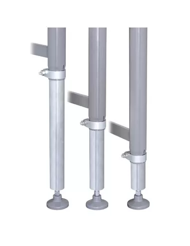 3 - Rulliera regolabile in altezza 2000 x 450 mm Fervi r001/07