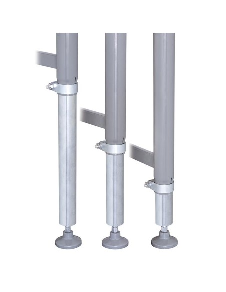 Rulliera regolabile in altezza 2000 x 450 mm Fervi r001/07